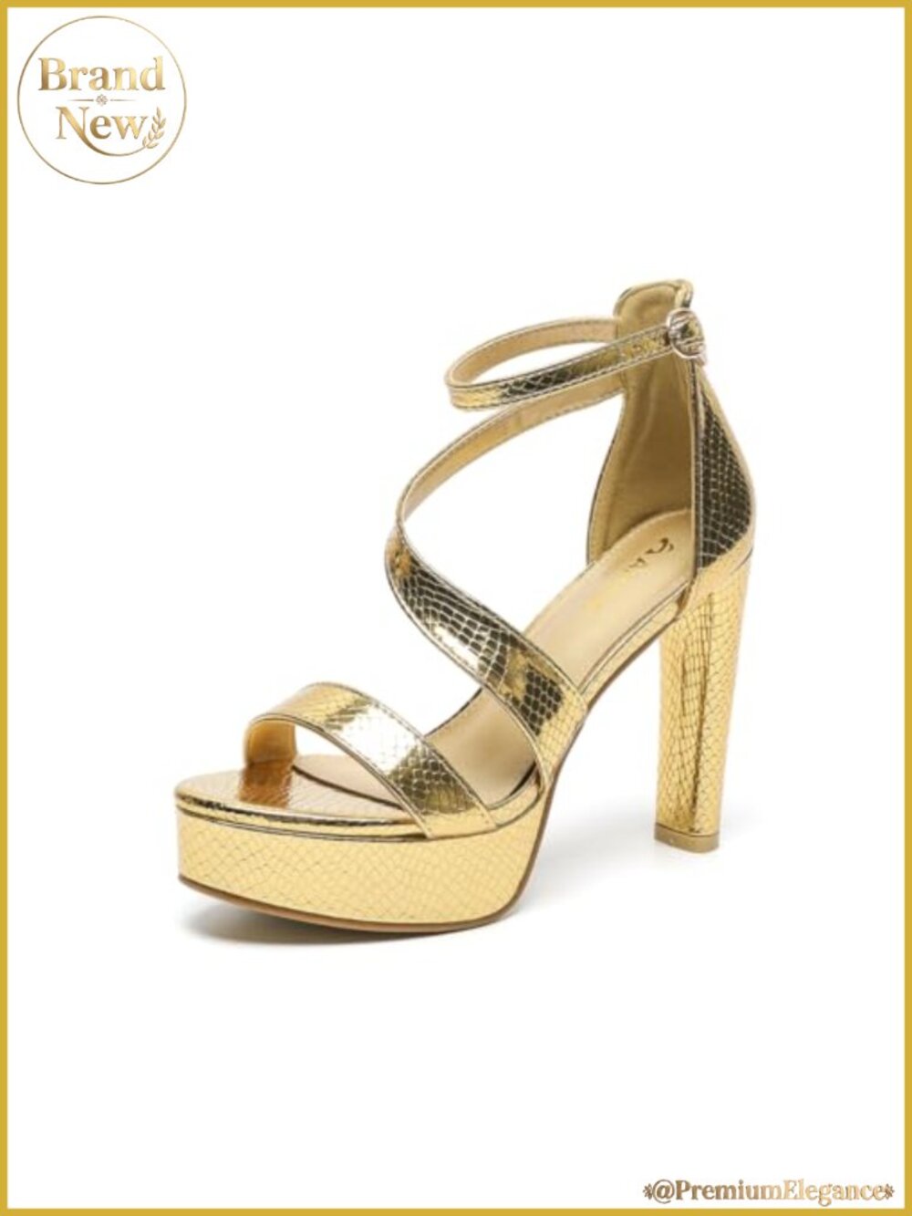 Women's Block Heel Platform Ankle Strap Heeled Sandals